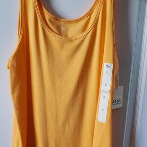 Anna - stylish, vintage tank top - Size XL- color Mango
